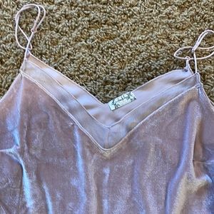 Free people velvet top